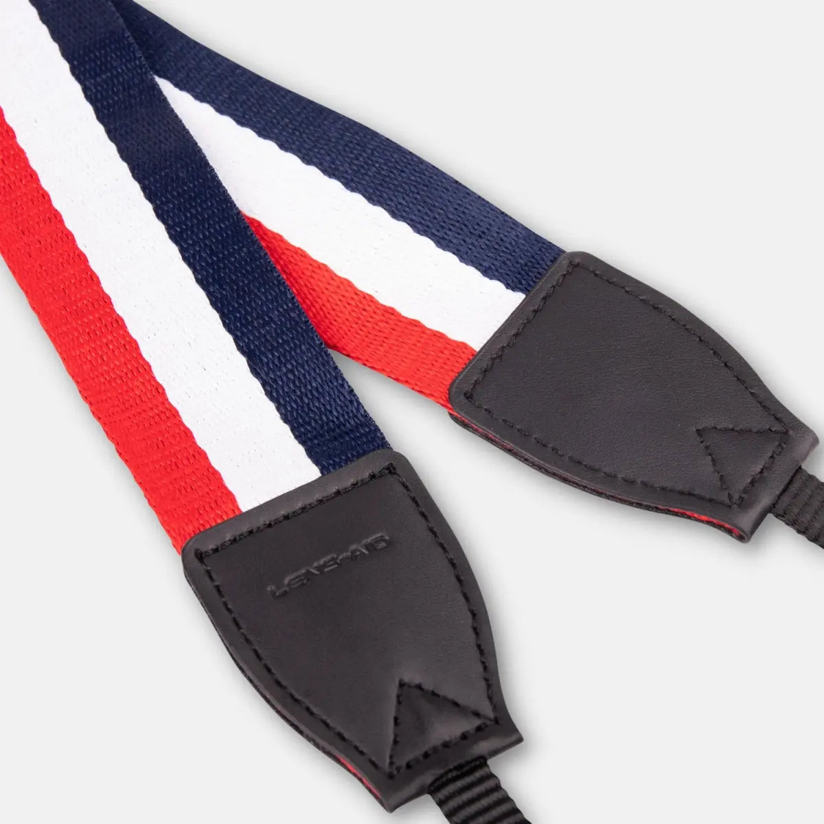 Kameragurt im schicken Streifen-Design aus Leinen