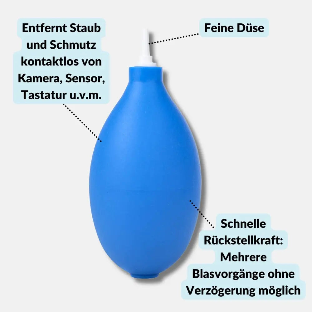 Kleiner Blasebalg zur Kamera- und Objektivreinigung