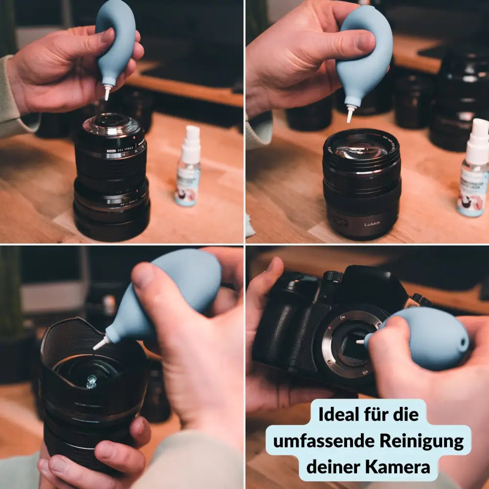 Kleiner Blasebalg zur Kamera- und Objektivreinigung