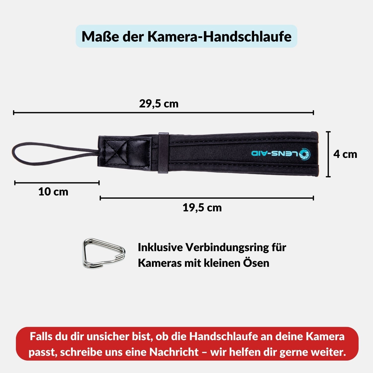 Komfortable Kamera-Handschlaufe aus Neopren