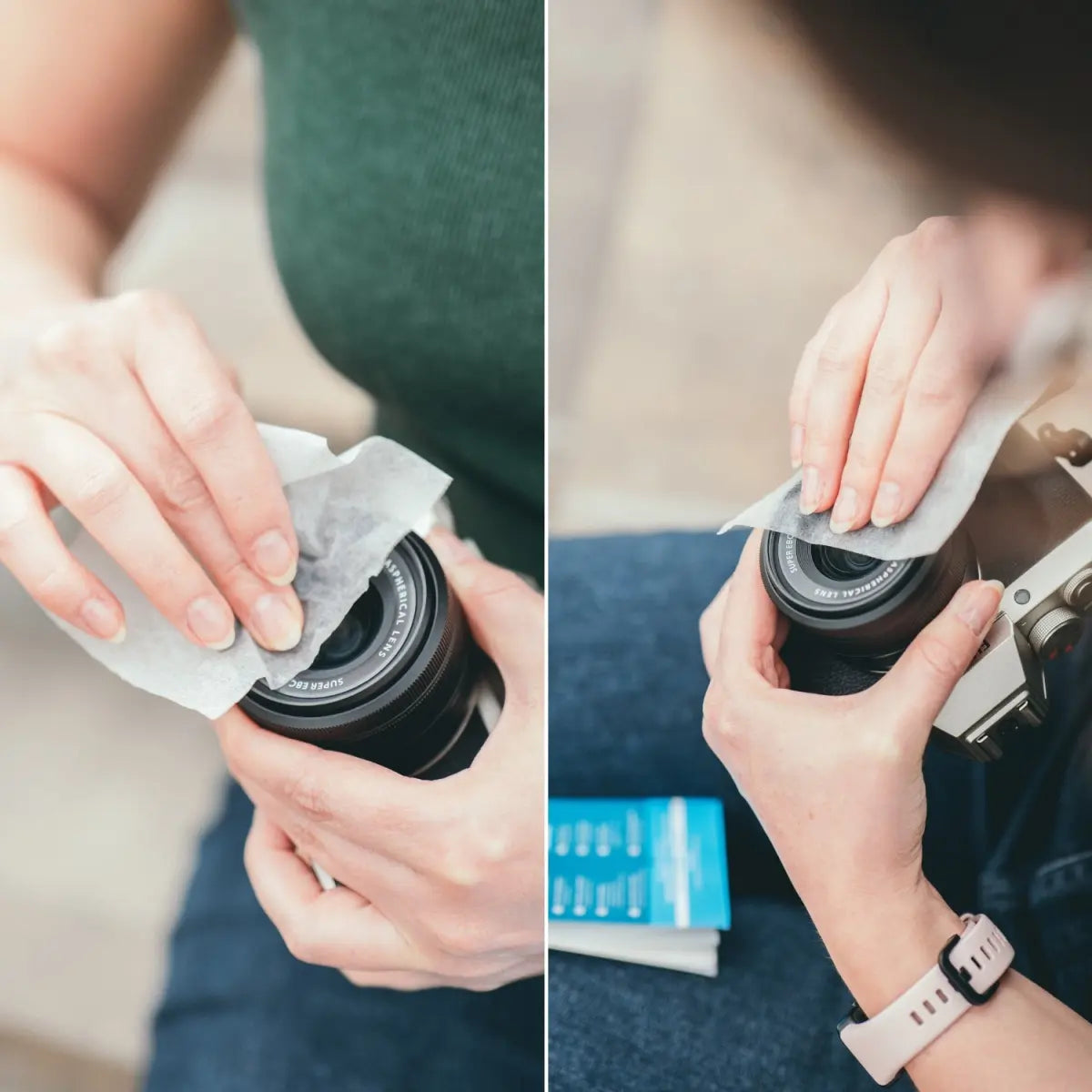 Linsenpapier zur Objektivreinigung - 200 Blatt reißfeste Reinigungstücher - Kamera & Foto > Kamerazubehör >