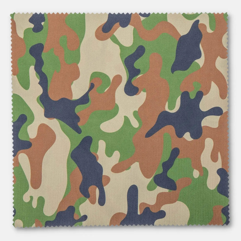 Mikrofaser-Reinigungstuch 20x20 cm mit Motiv (Auslaufmodelle) - Camouflage Grün - Kamera & Foto > Kamerazubehör