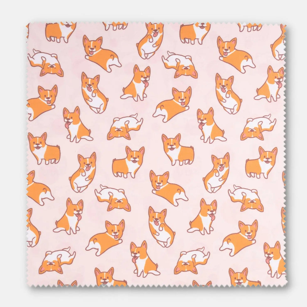 Mikrofaser-Reinigungstuch 20x20 cm mit Motiv (Auslaufmodelle) - Corgis - Kamera & Foto > Kamerazubehör Kamerareinigung