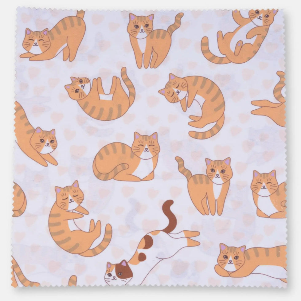 Mikrofaser-Reinigungstuch 20x20 cm mit Motiv (Auslaufmodelle) - Katzen (5) - Kamera & Foto > Kamerazubehör