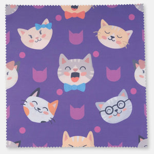 Mikrofaser-Reinigungstuch 20x20 cm mit Motiv (Auslaufmodelle) - Katzen (4) - Kamera & Foto > Kamerazubehör