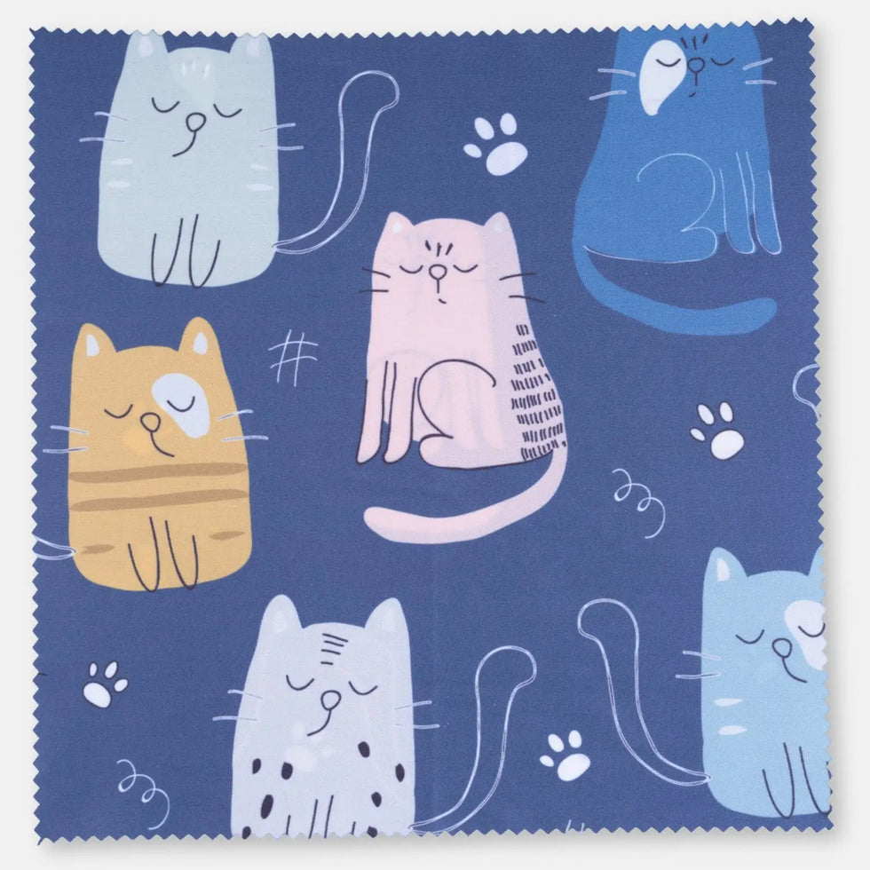 Mikrofaser-Reinigungstuch 20x20 cm mit Motiv (Auslaufmodelle) - Katzen (2) - Kamera & Foto > Kamerazubehör
