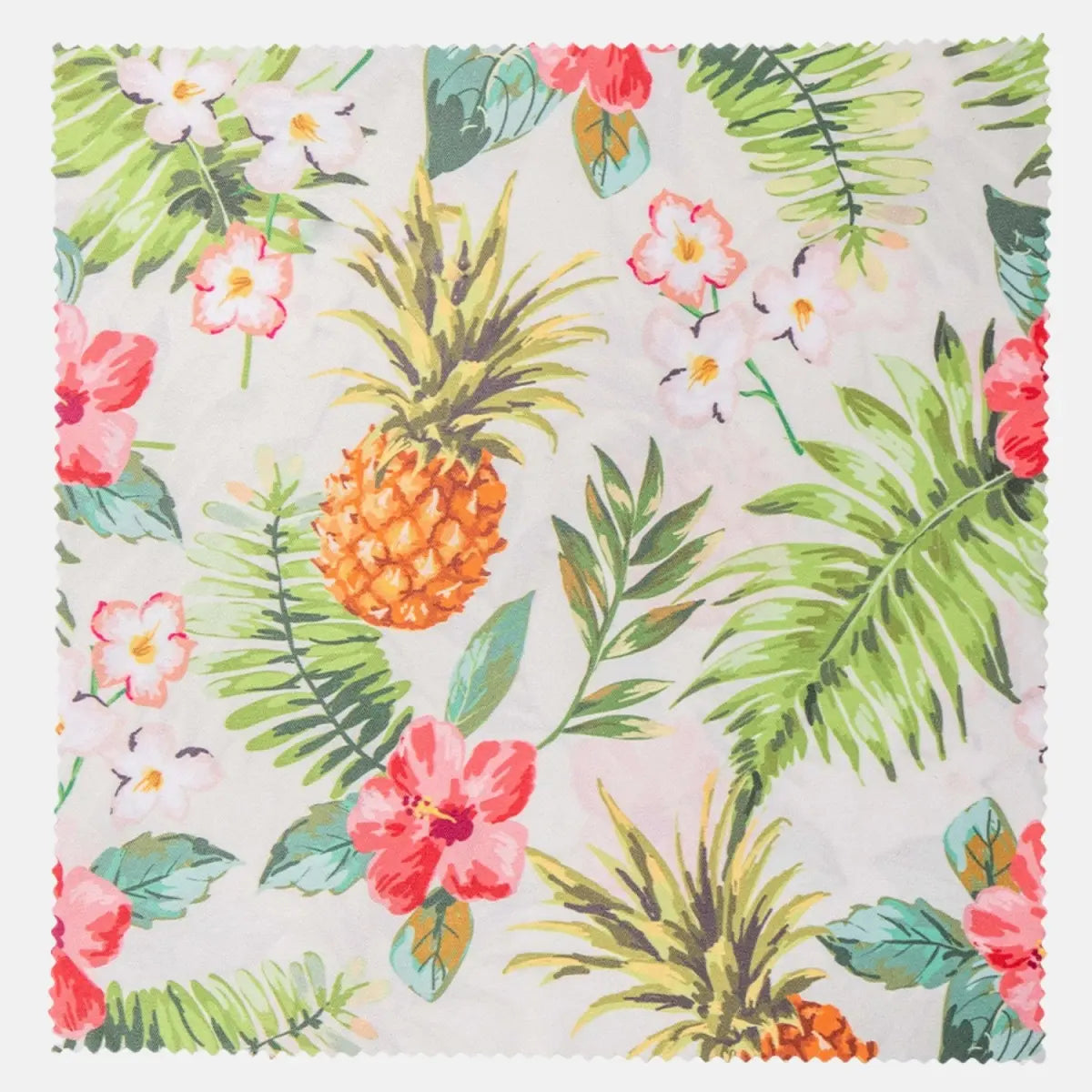 Mikrofaser-Reinigungstücher in coolen Designs: Für Kamera Objektiv Brille (20x20 cm) - Tropische Ananas - Kamera & Foto