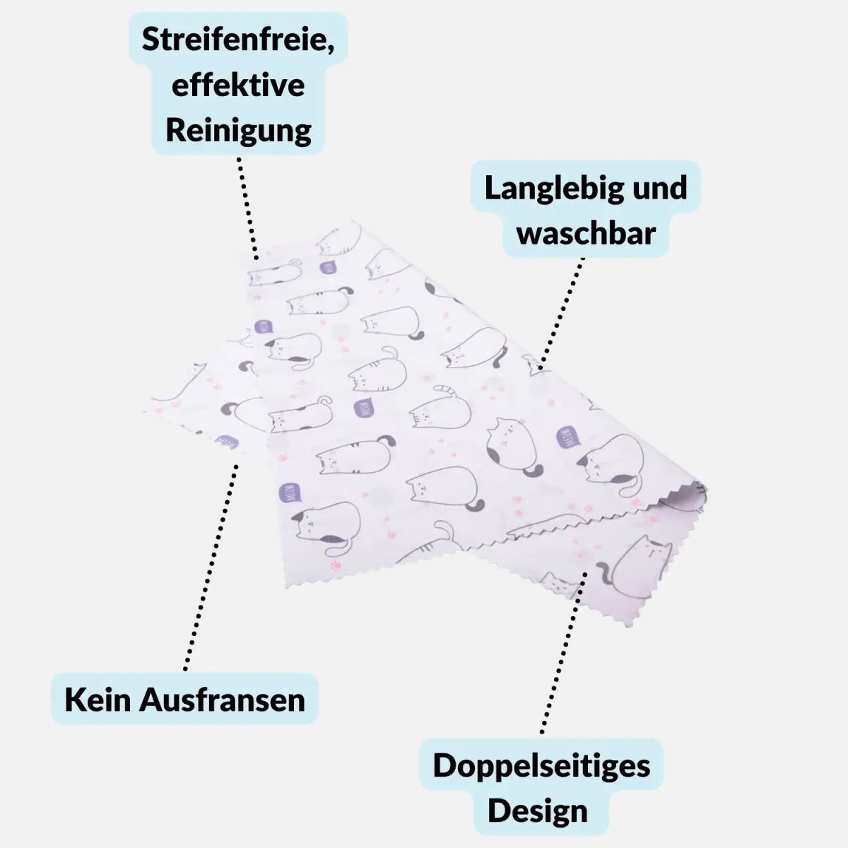 Mikrofaser-Reinigungstücher in coolen Designs: Für Kamera Objektiv Brille (20x20 cm) - Kamera & Foto > Kamerazubehör >