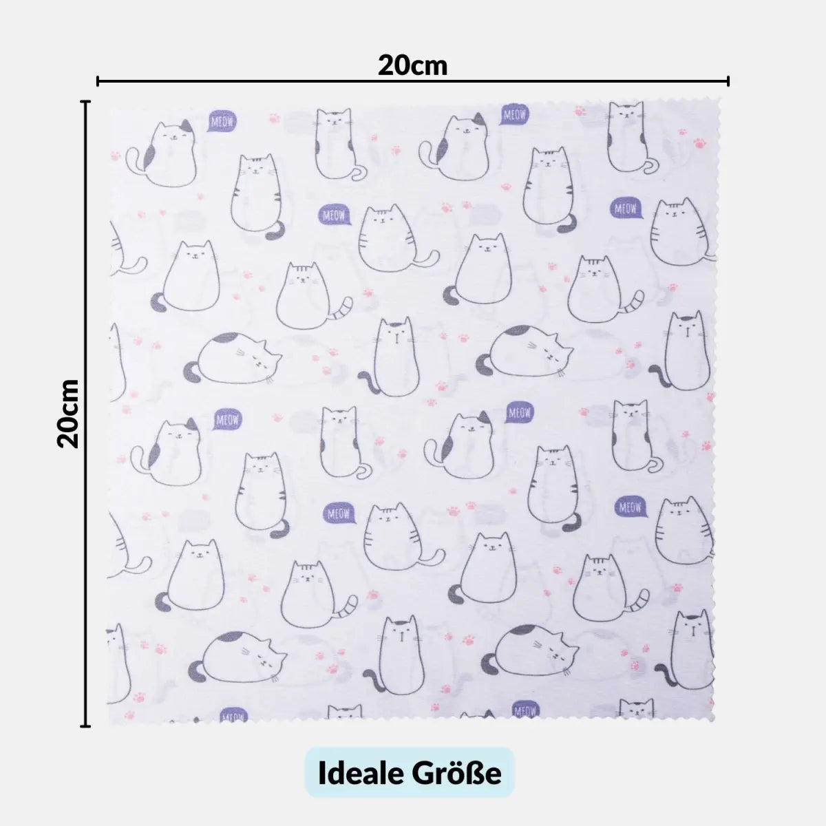 Mikrofaser-Reinigungstücher in coolen Designs: Für Kamera Objektiv Brille (20x20 cm) - Kamera & Foto > Kamerazubehör >