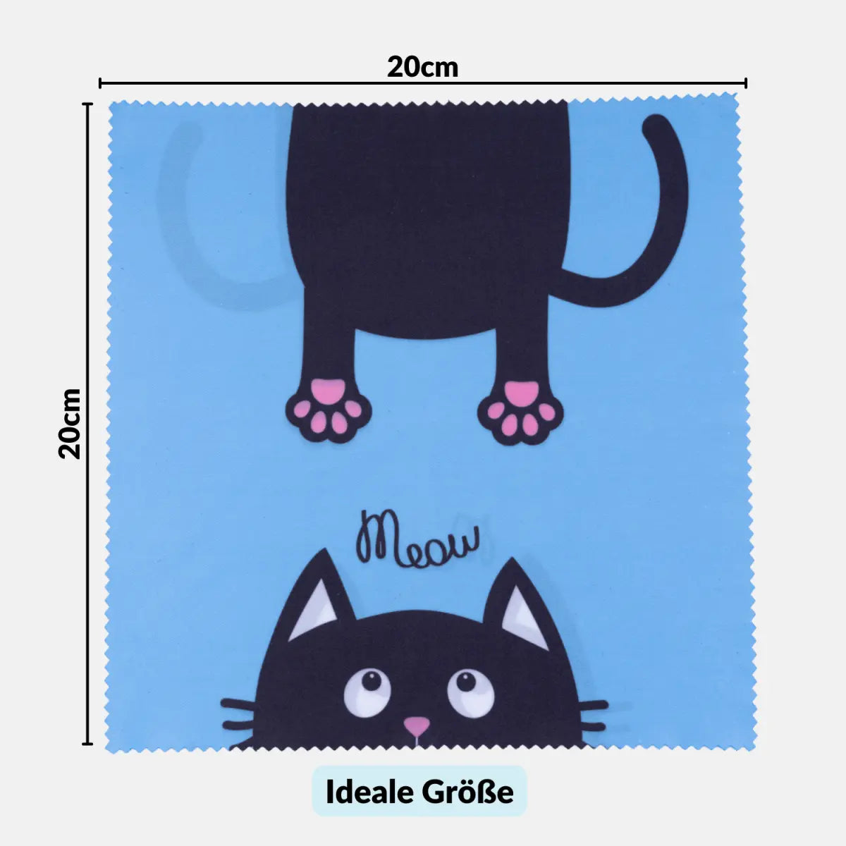 Mikrofaser-Reinigungstücher in coolen Designs: Für Kamera Objektiv Brille (20x20 cm) - Kamera & Foto > Kamerazubehör >