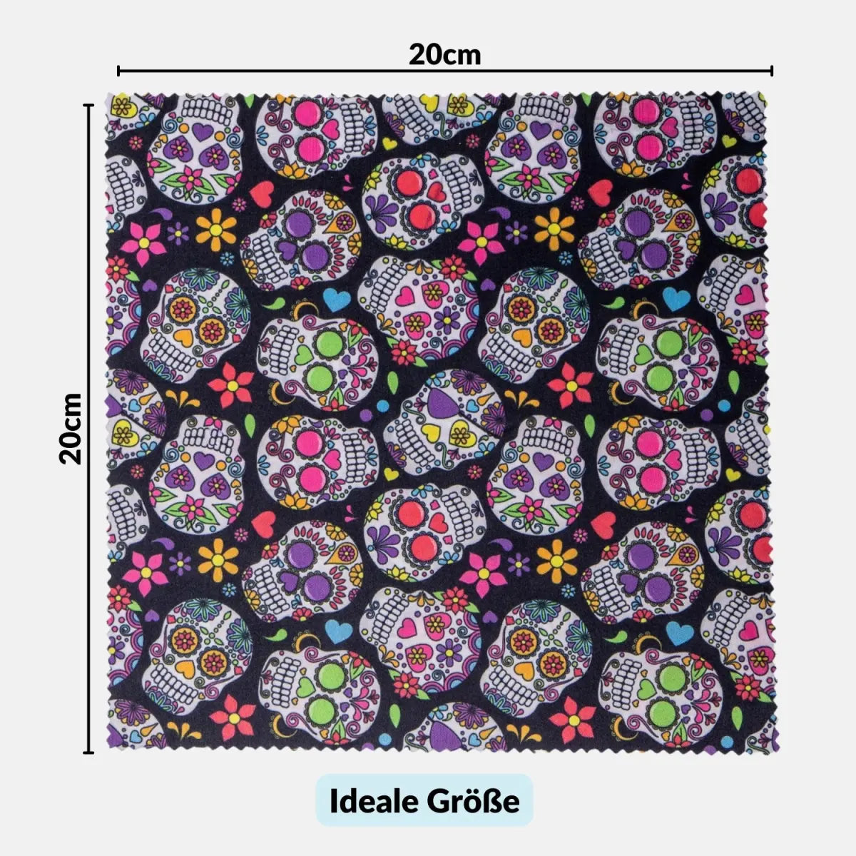 Mikrofaser-Reinigungstücher in coolen Designs: Für Kamera Objektiv Brille (20x20 cm) - Kamera & Foto > Kamerazubehör >