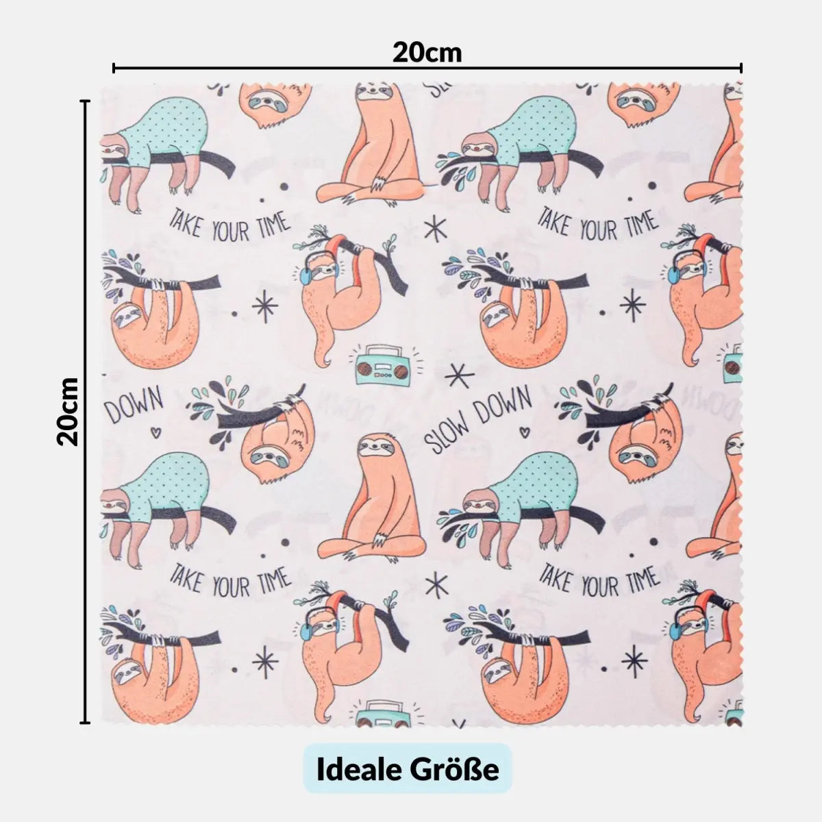 Mikrofaser-Reinigungstücher in coolen Designs: Für Kamera Objektiv Brille (20x20 cm) - Kamera & Foto > Kamerazubehör >