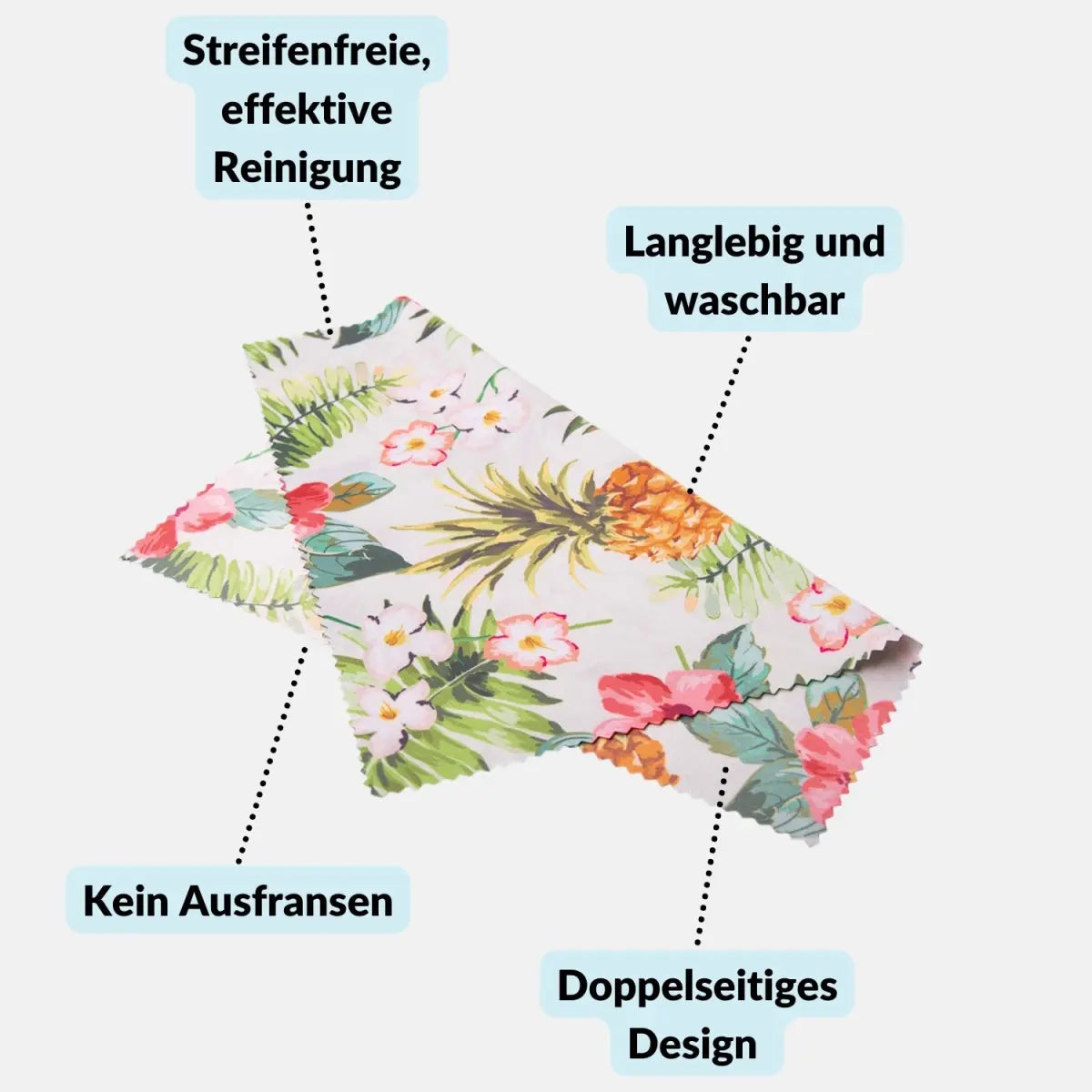 Mikrofaser-Reinigungstücher in coolen Designs: Für Kamera Objektiv Brille (20x20 cm) - Kamera & Foto > Kamerazubehör >