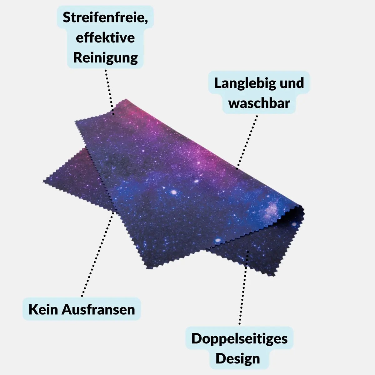 Mikrofaser-Reinigungstücher in coolen Designs: Für Kamera Objektiv Brille (20x20 cm) - Kamera & Foto > Kamerazubehör >