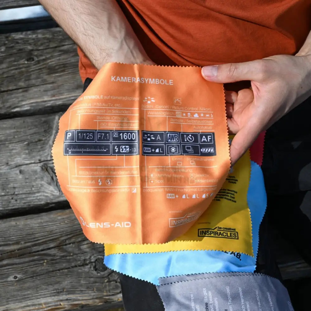 Mikrofaser-Reinigungstücher ’Inspiracles Spickzettel Edition’ - Kamera & Foto > Kamerazubehör > Kamerareinigung >