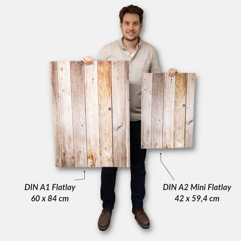 Mini-Flatlays A2: Fotohintergrund für Foodfotografie & Studio