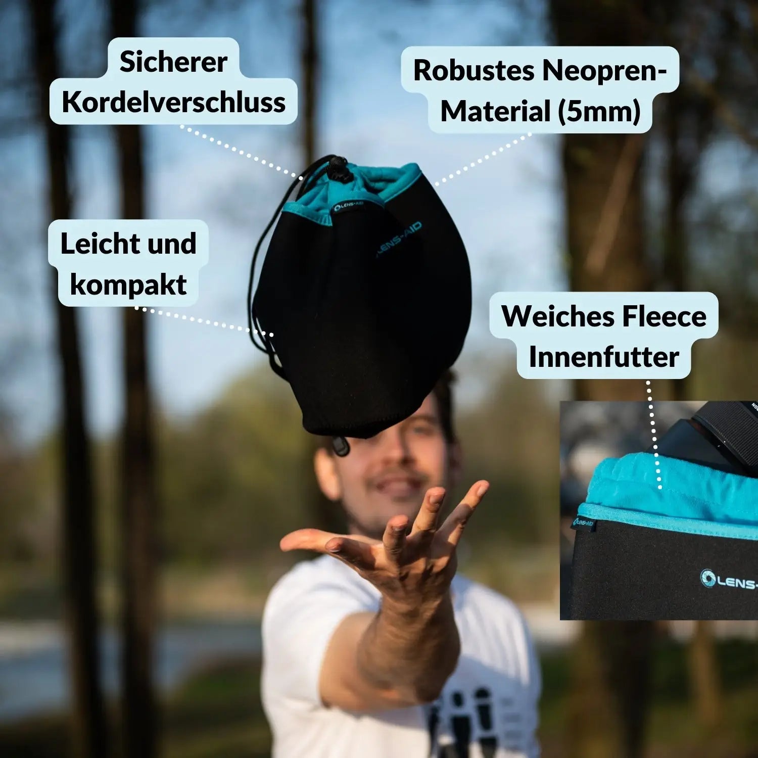 Neopren Kamerabeutel mit Fleece-Fütterung - Kamera & Foto > Kamerazubehör Kamerataschen Hüllen