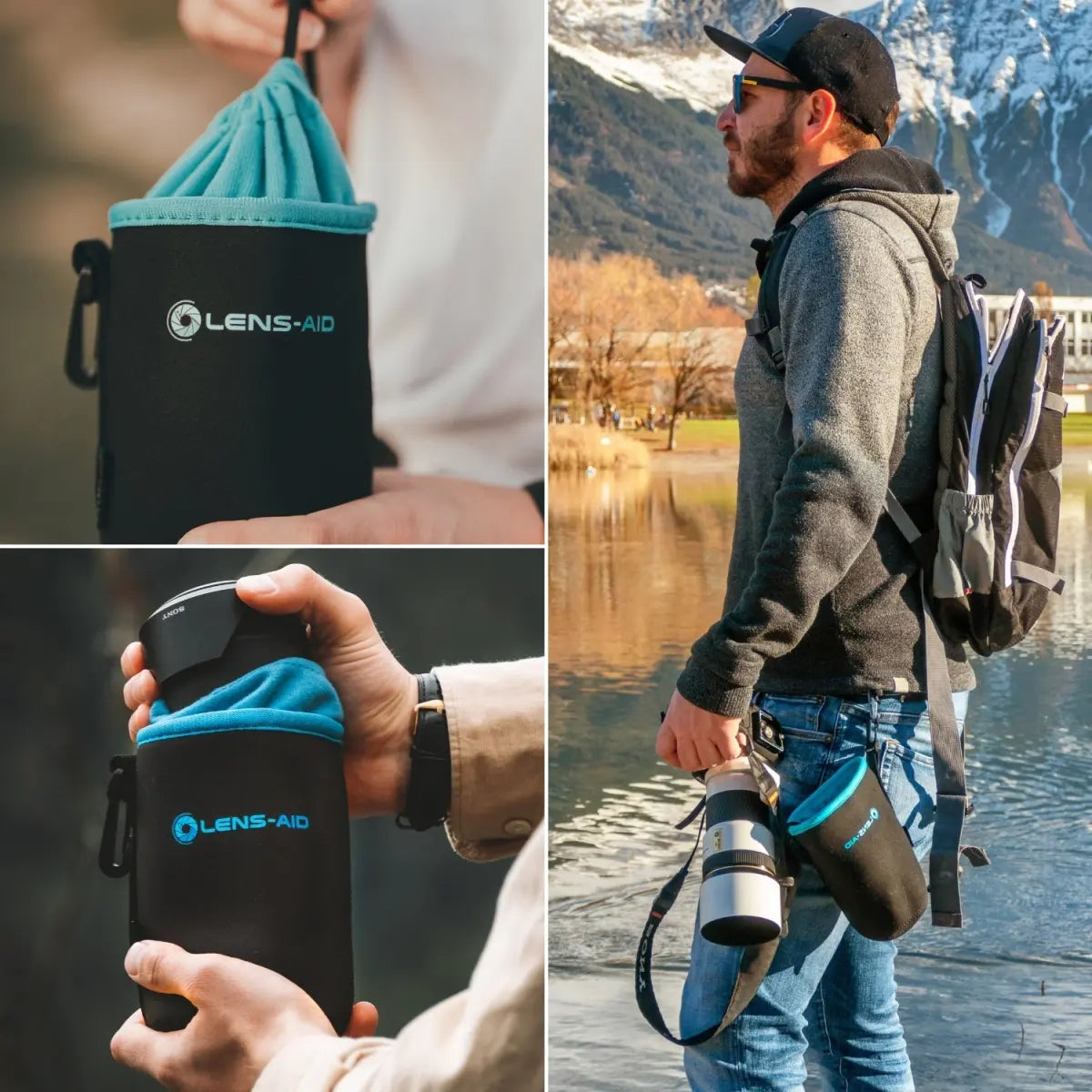 Neopren Objektivbeutel mit Fleece-Fütterung - Kamera & Foto > Kamerazubehör > Objektivzubehör > Objektivtaschen &