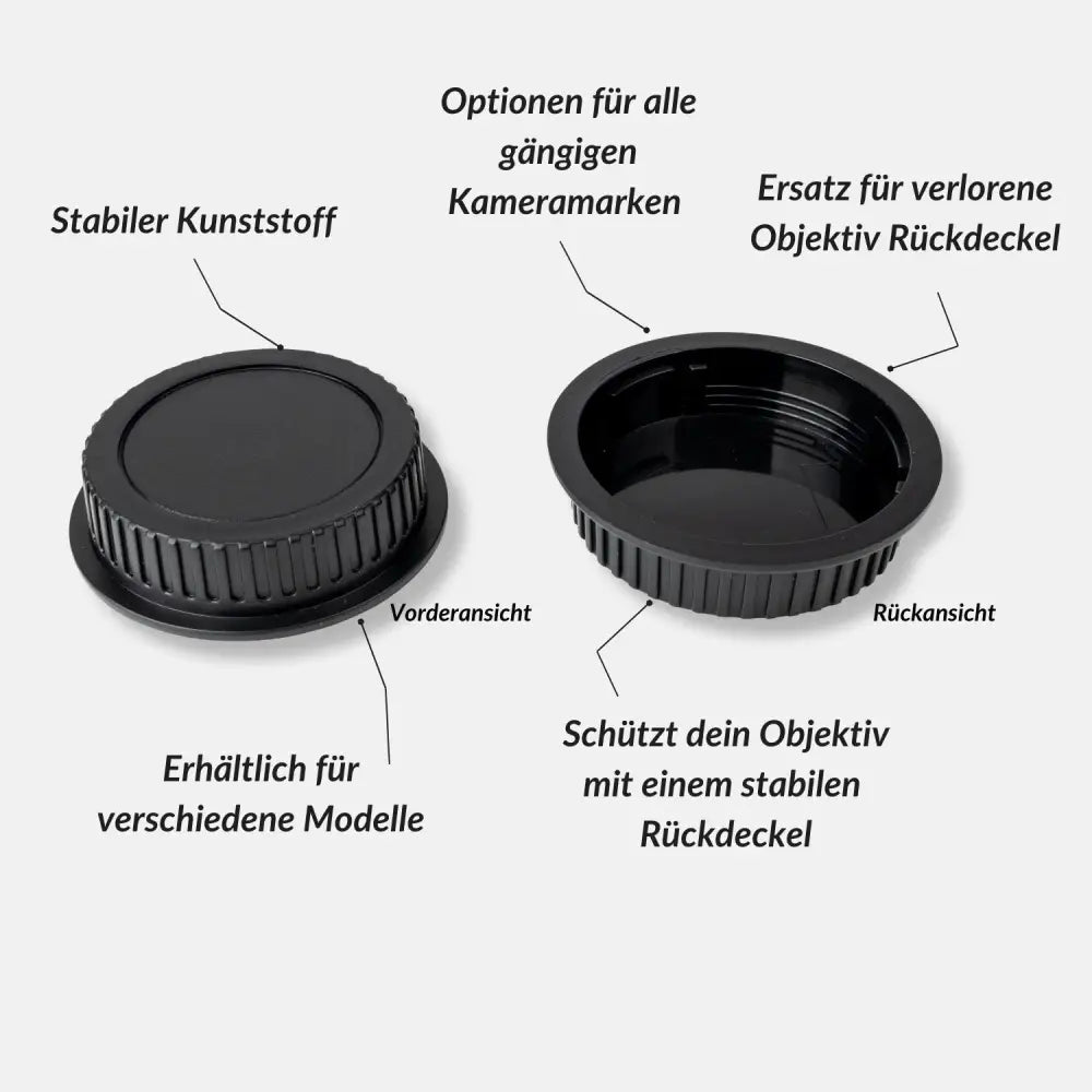 Objektiv-Rückdeckel Ersatz für Sony / Canon / Nikon / Fujifilm / Weitere - Kamera & Foto > Kamerazubehör >