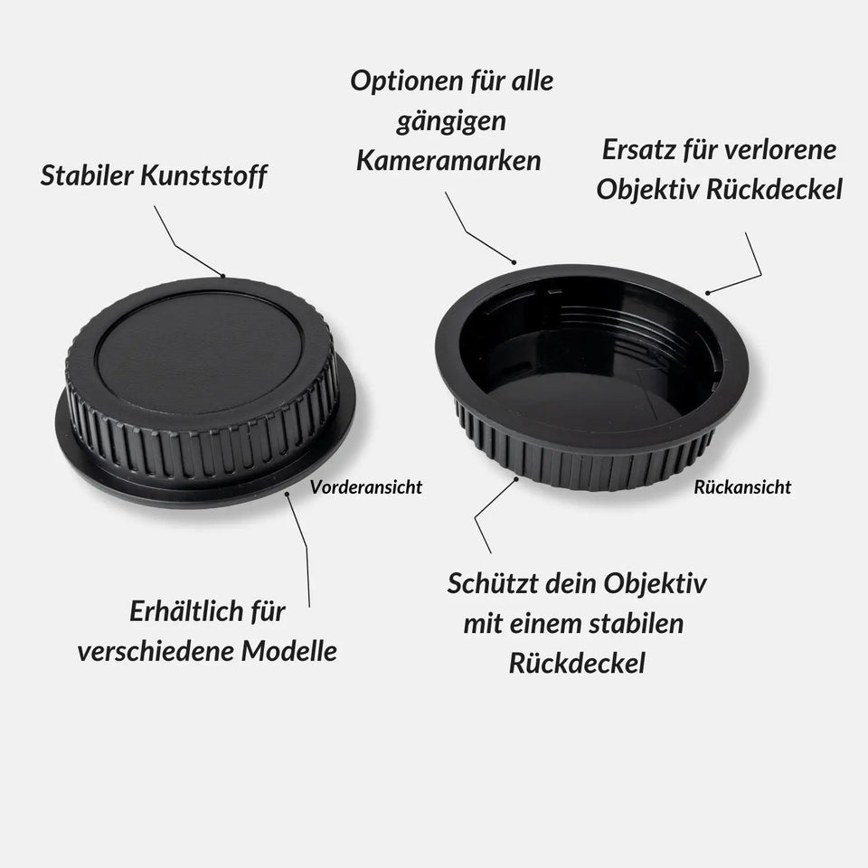 Objektiv-Rückdeckel Ersatz für Sony / Canon / Nikon / Fujifilm / Weitere - Kamera & Foto > Kamerazubehör