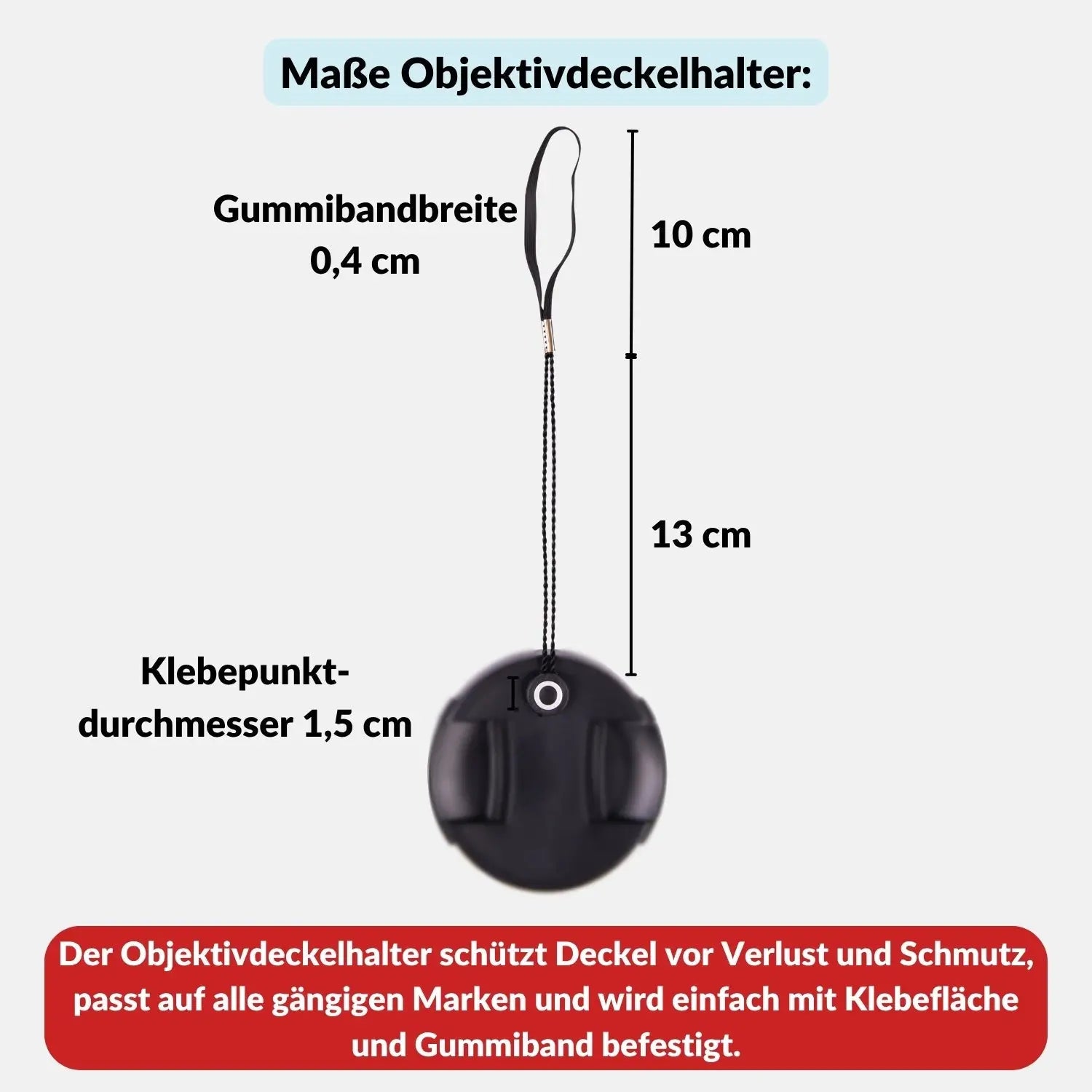 Objektivdeckelhalter für alle gängigen Objektive - Kamera & Foto > Kamerazubehör Objektivzubehör Objektivdeckel