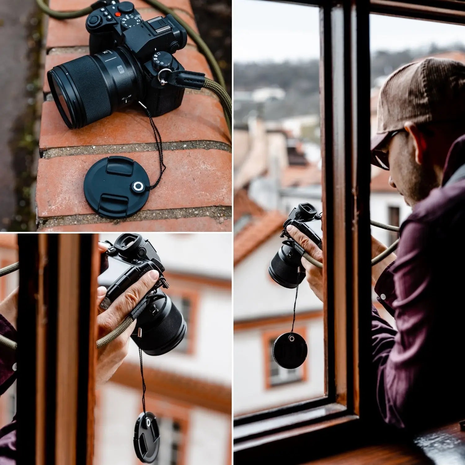 Objektivdeckel Halter für Canon, Sony, Nikon & Fujifilm – Lens-Aid