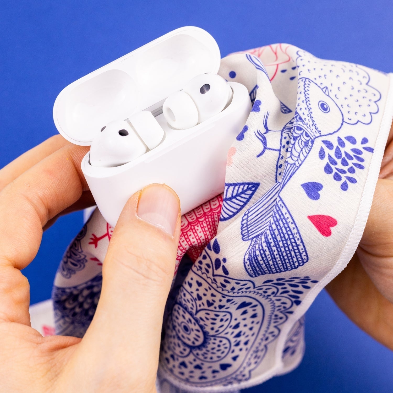 Premium-Mikrofasertuch groß 30x30 cm mit Design für Brille Bildschirm Glas - Kamera & Foto > Kamerazubehör >