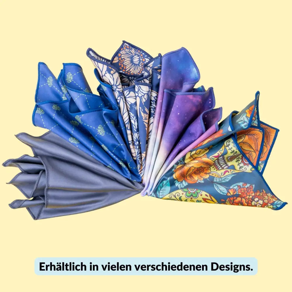 Premium-Mikrofasertuch groß 30x30 cm mit Design für Brille Bildschirm Glas - Kamera & Foto > Kamerazubehör >