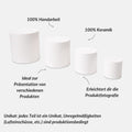 Keramik-Requisiten (Würfel, Zylinder, Ringständer) für die Produktfotografie