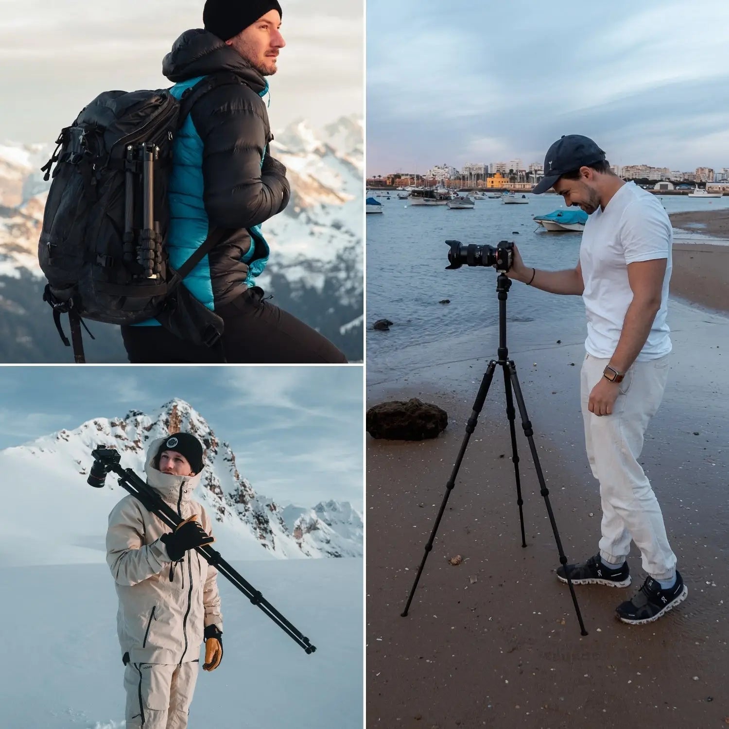 Carbon Reisestativ 160cm 4-in-1 bis 8kg mit 360° Kugelkopf – leicht & kompakt - Kamera Foto > Stative Einbeinstative