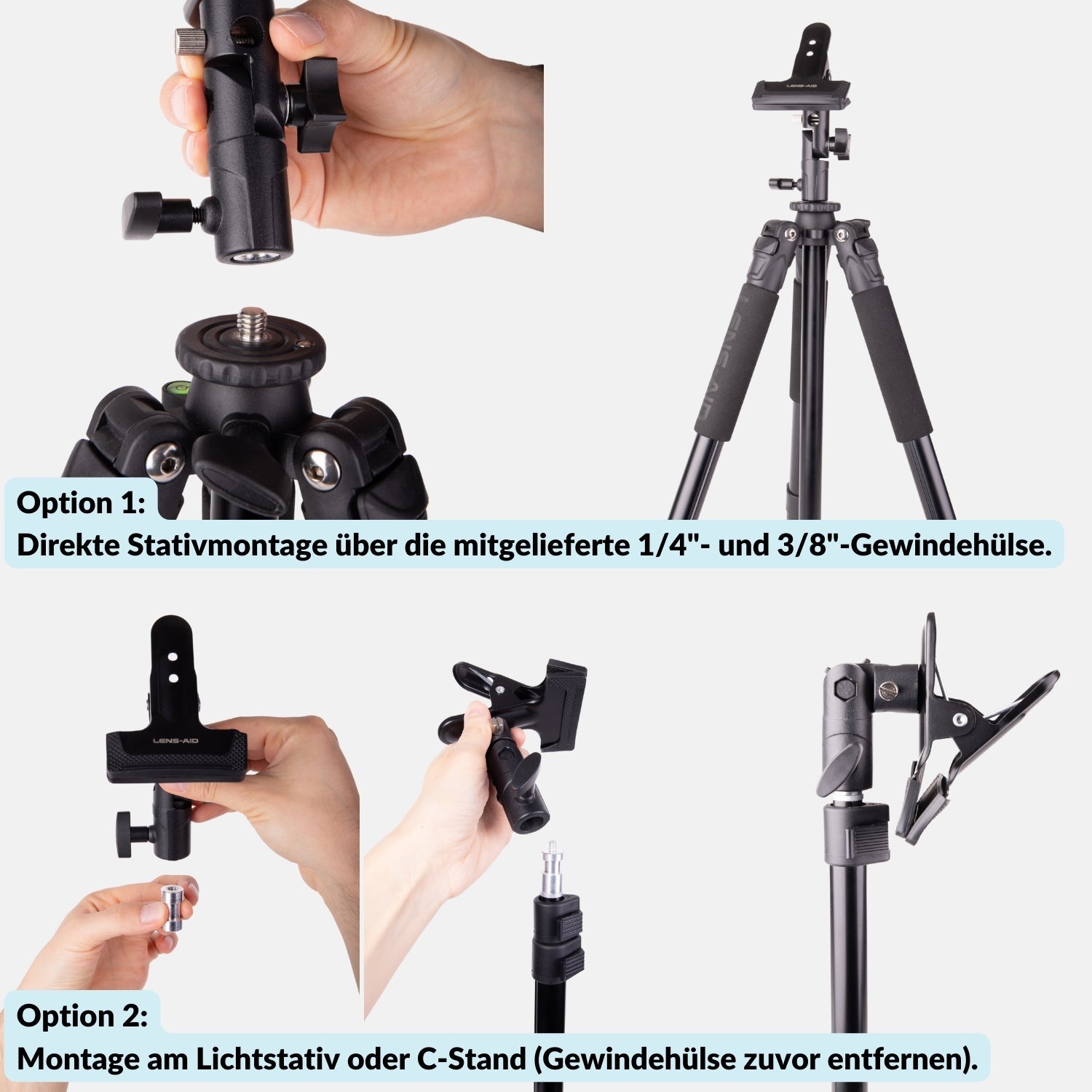 Reflektor-Klemme aus Metall für Faltreflektor & Fotohintergrund - Kamera & Foto > Fotostudio-Ausrüstung >