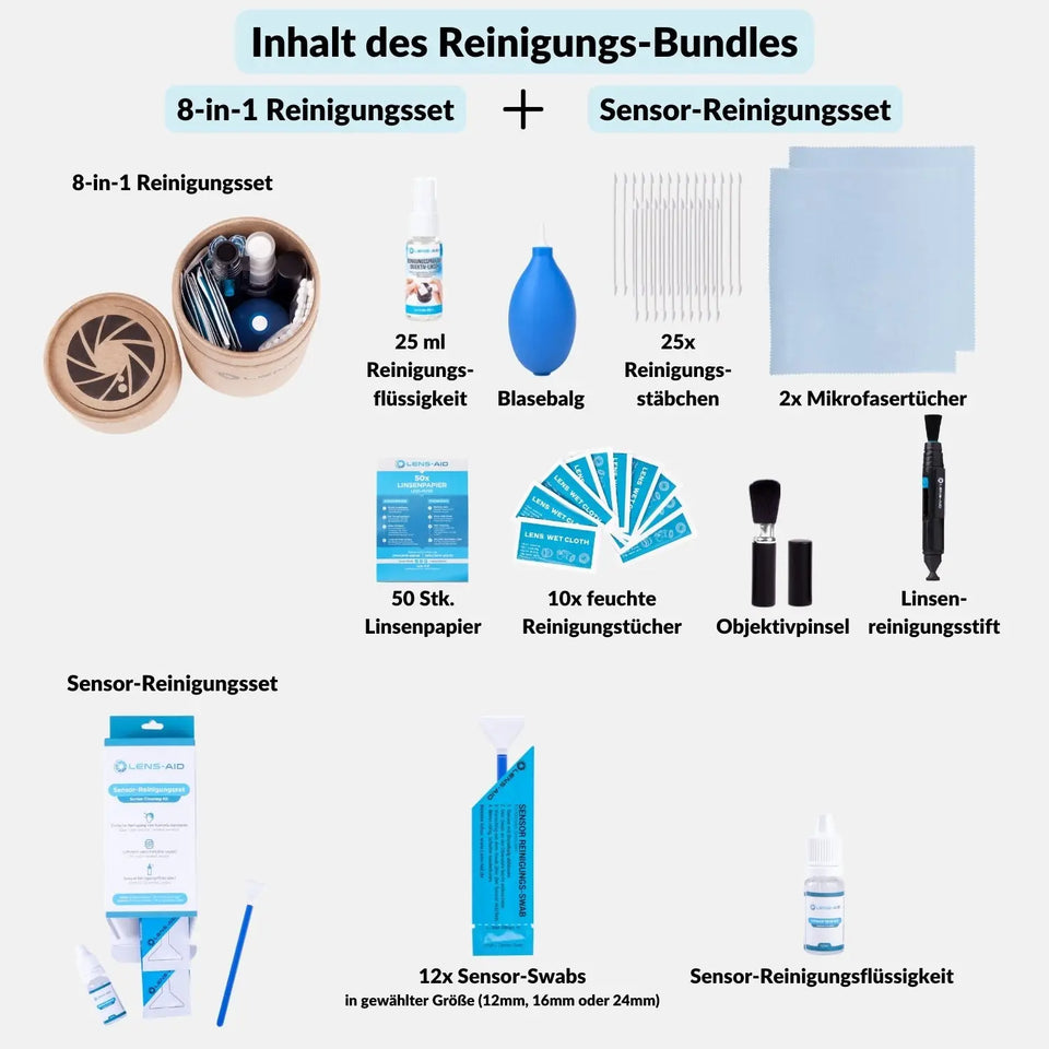 Kamera Reinigungsset (MFT) für Gehäuse Sensor & Objektiv - Foto > Kamerazubehör Kamerareinigung Sensorreinigungssets
