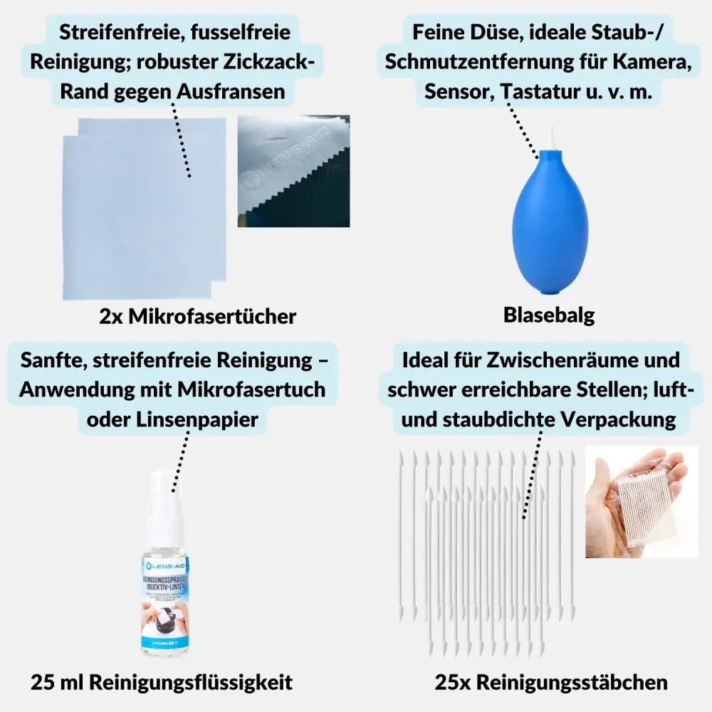 Reinigungsset für Objektiv und Sensor - Kamera & Foto > Kamerazubehör > Kamerareinigung > Sensorreinigungssets
