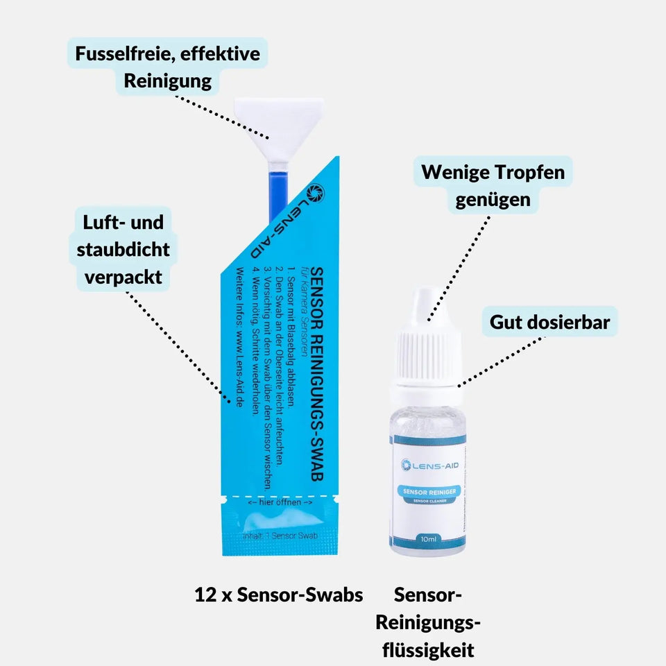 Kamera Reinigungsset (MFT) für Gehäuse Sensor & Objektiv - Foto > Kamerazubehör Kamerareinigung Sensorreinigungssets