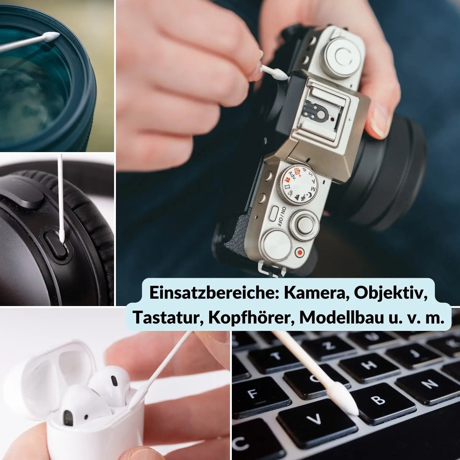 Reinigungsstäbchen mit Spitze für Kamera Objektiv Tastatur usw. - & Foto > Kamerazubehör Kamerareinigung