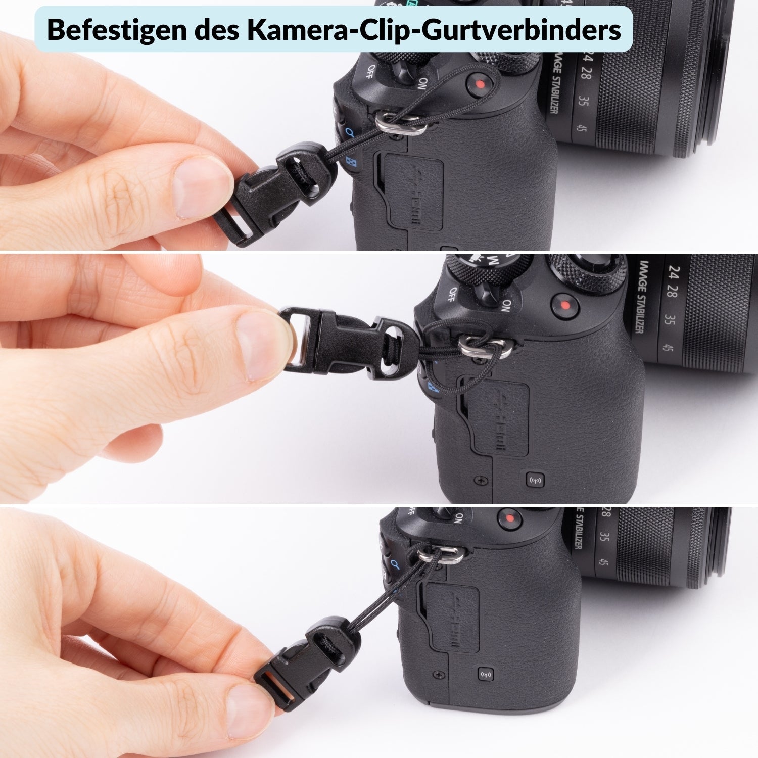 Schnellverschluss-Kit: Verbindungsclip für den Kameragurt - Kamera & Foto > Kamerazubehör > Kameragurte