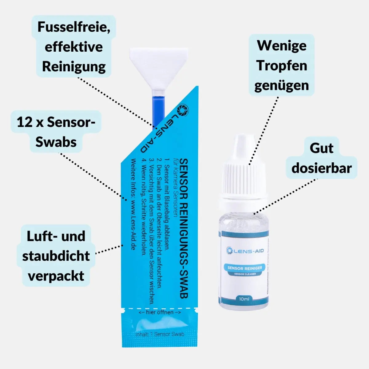 Sensor-Bundle: Reinigungsset + Blasebalg zum Sparpreis - Kamera & Foto > Kamerazubehör > Kamerareinigung >