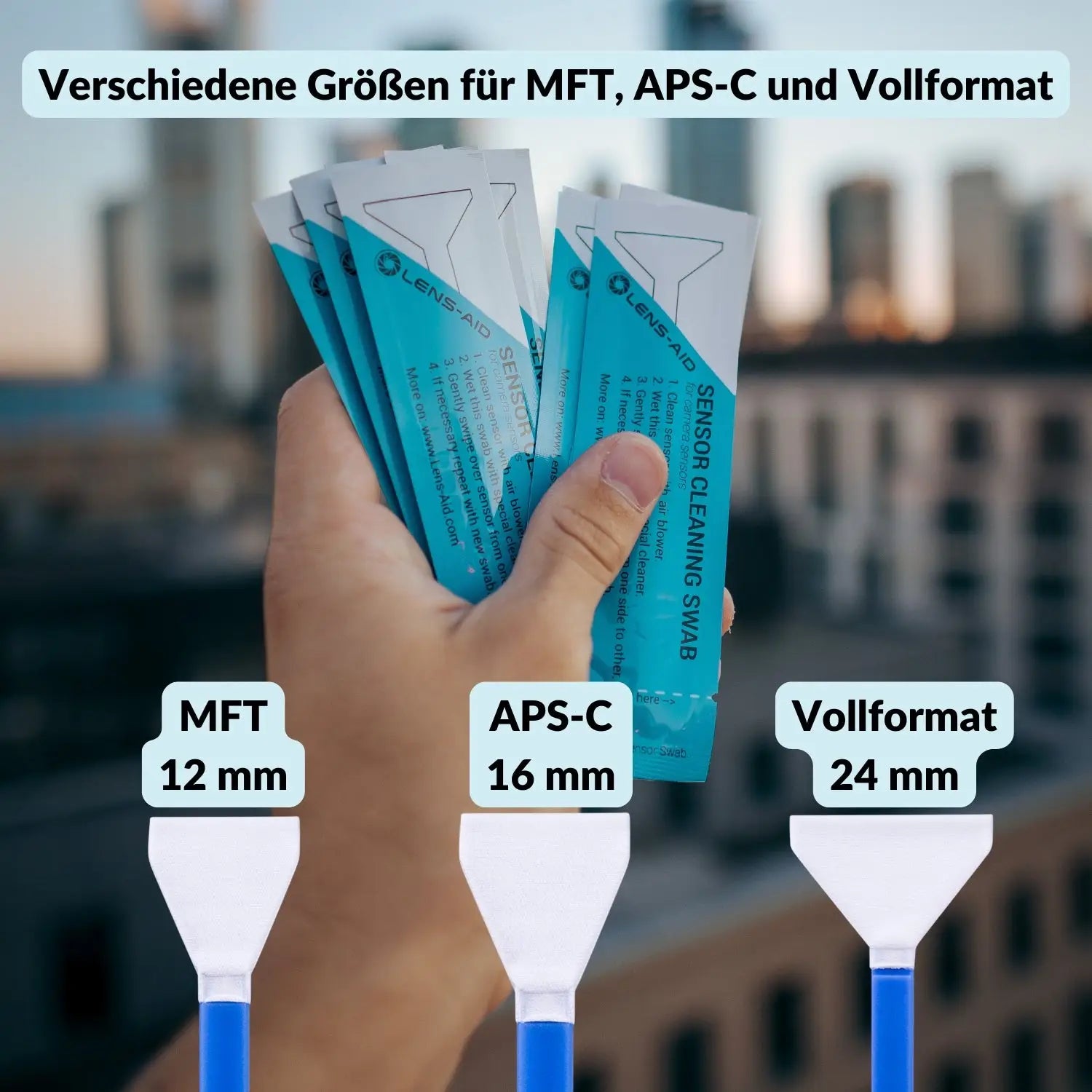 Sensor Reinigungsset MFT 12 mm – Swabs mit Reinigungsflüssigkeit - Kamera & Foto > Kamerazubehör Kamerareinigung