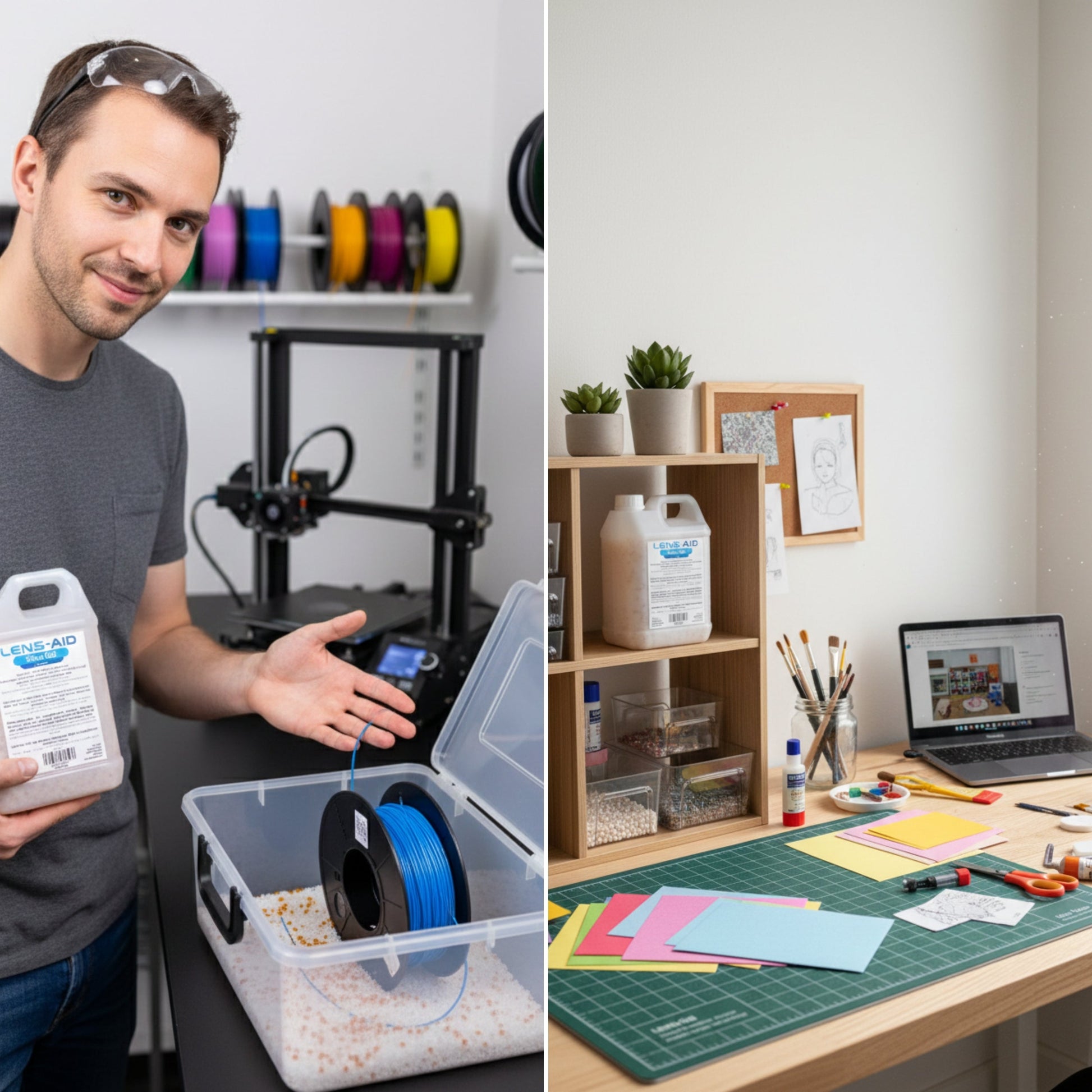 Silica Gel 1kg/2kg – Regenerierbares Trockenmittel mit Farbindikator (Orange/Grün)