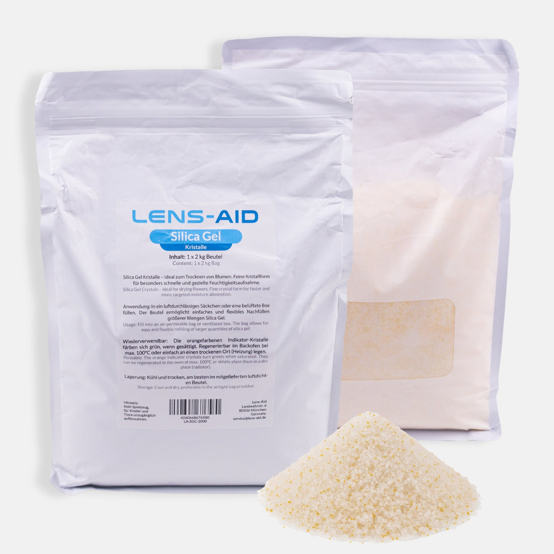 Silica Gel Crystals zum Blumen trocknen mit Farbindikator - 1000g