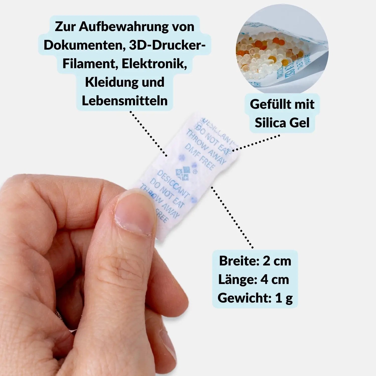 Silica Gel Beutel - Trockenmittel für Kameras Objektive Elektronik - Kamera & Foto > Kamerazubehör Kamerareinigung