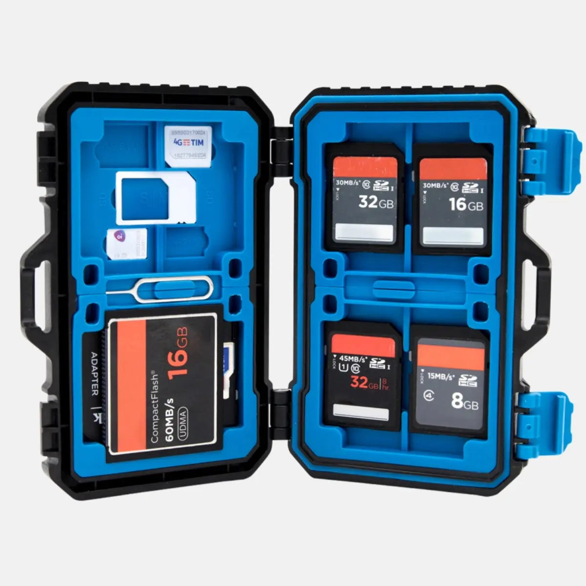 Speicherkarten-Schutzbox zur Aufbewahrung von SD CF Micro-SD TF SIM-Karten