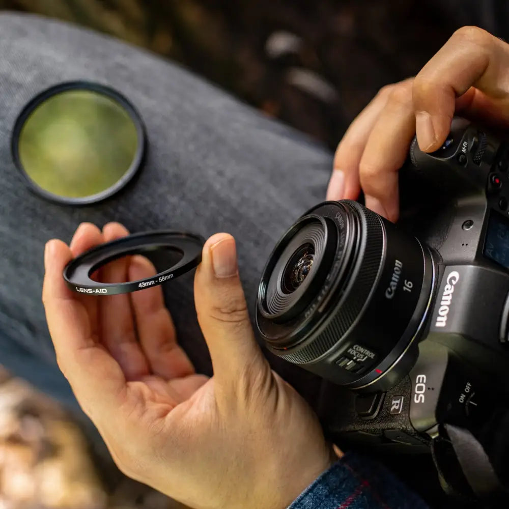 Step Up Ring aus Metall als Adapter für Kamerafilter/Objektive