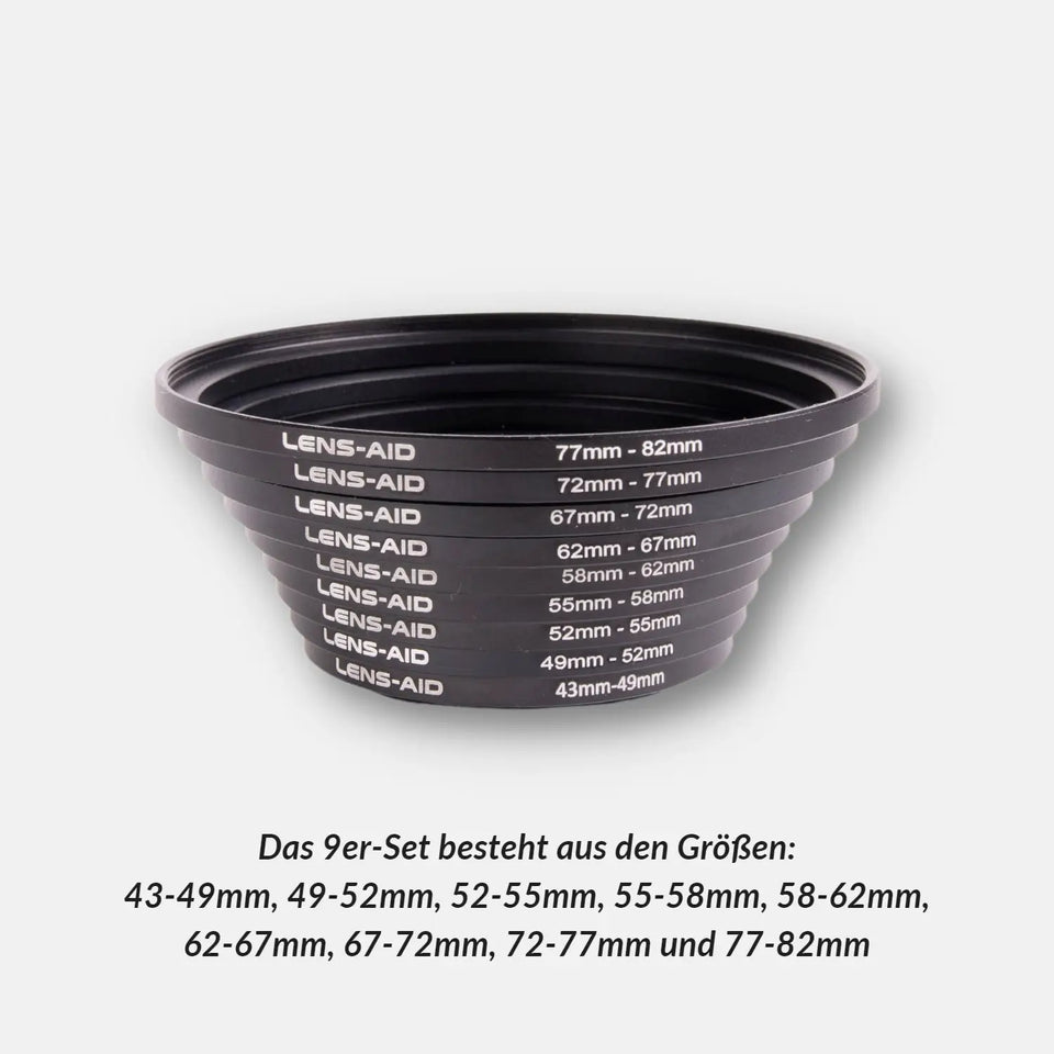 Step Up Ring aus Metall als Adapter für Kamerafilter/Objektive - Kamera & Foto > Kamerazubehör Objektivzubehör