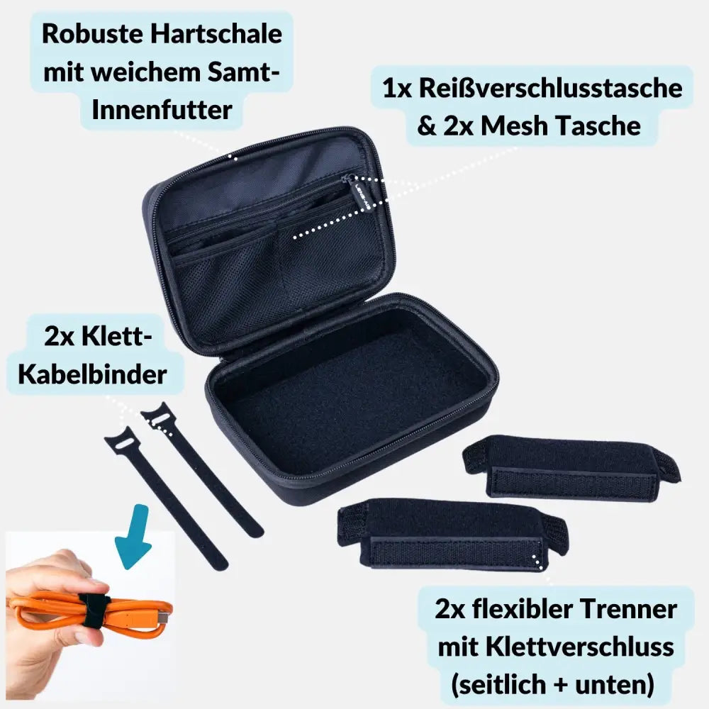 Technik Organizer Hardcase - Tasche für Elektronik Kabel & Reise - Elektronik > Elektronikzubehör > Taschen & Hüllen >