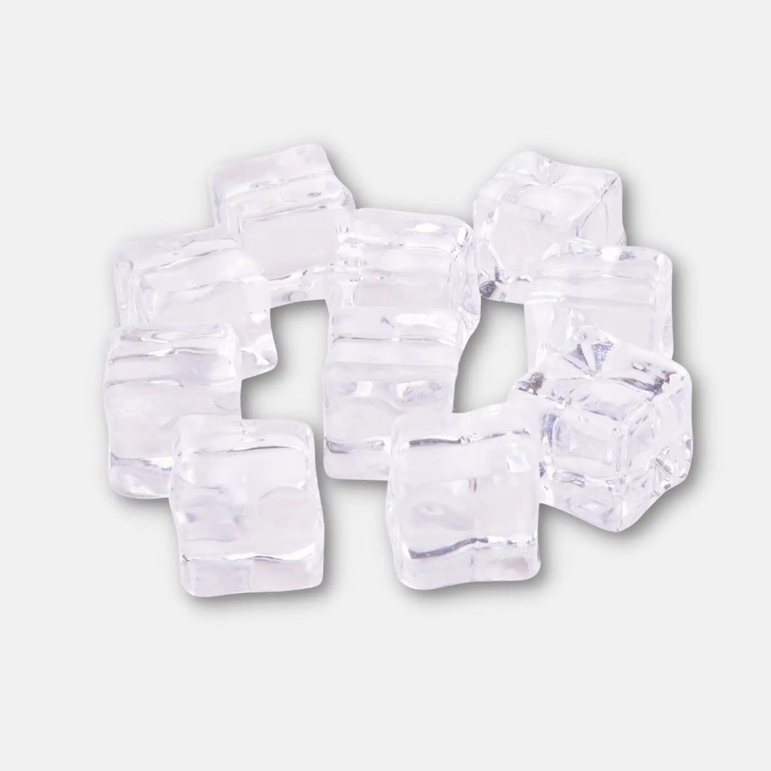 Transparente Deko-Eiswürfel aus Kunststoff - Eckige Eiswürfel (10 Stück) - Kamera & Foto > Fotostudio-Ausrüstung