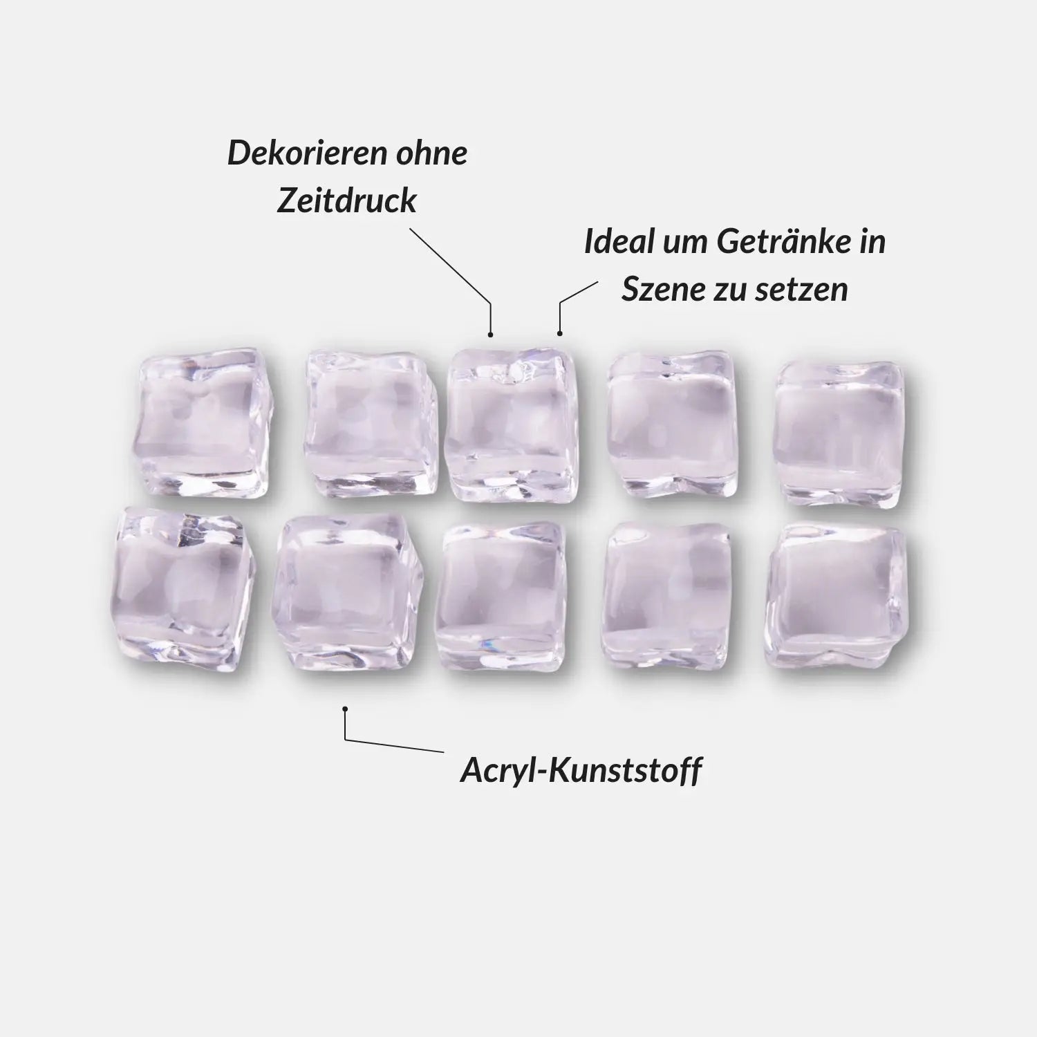 Transparente Deko-Eiswürfel aus Kunststoff - Kamera & Foto > Fotostudio-Ausrüstung Fotostudio-Zubehör