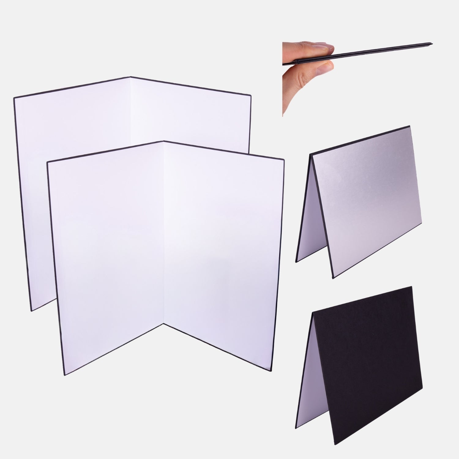 V-Flat Reflektor für dein Fotostudio - 2er Pack A3 - Kamera & Foto > Fotostudio-Ausrüstung > Lichtzubehör > Reflektoren