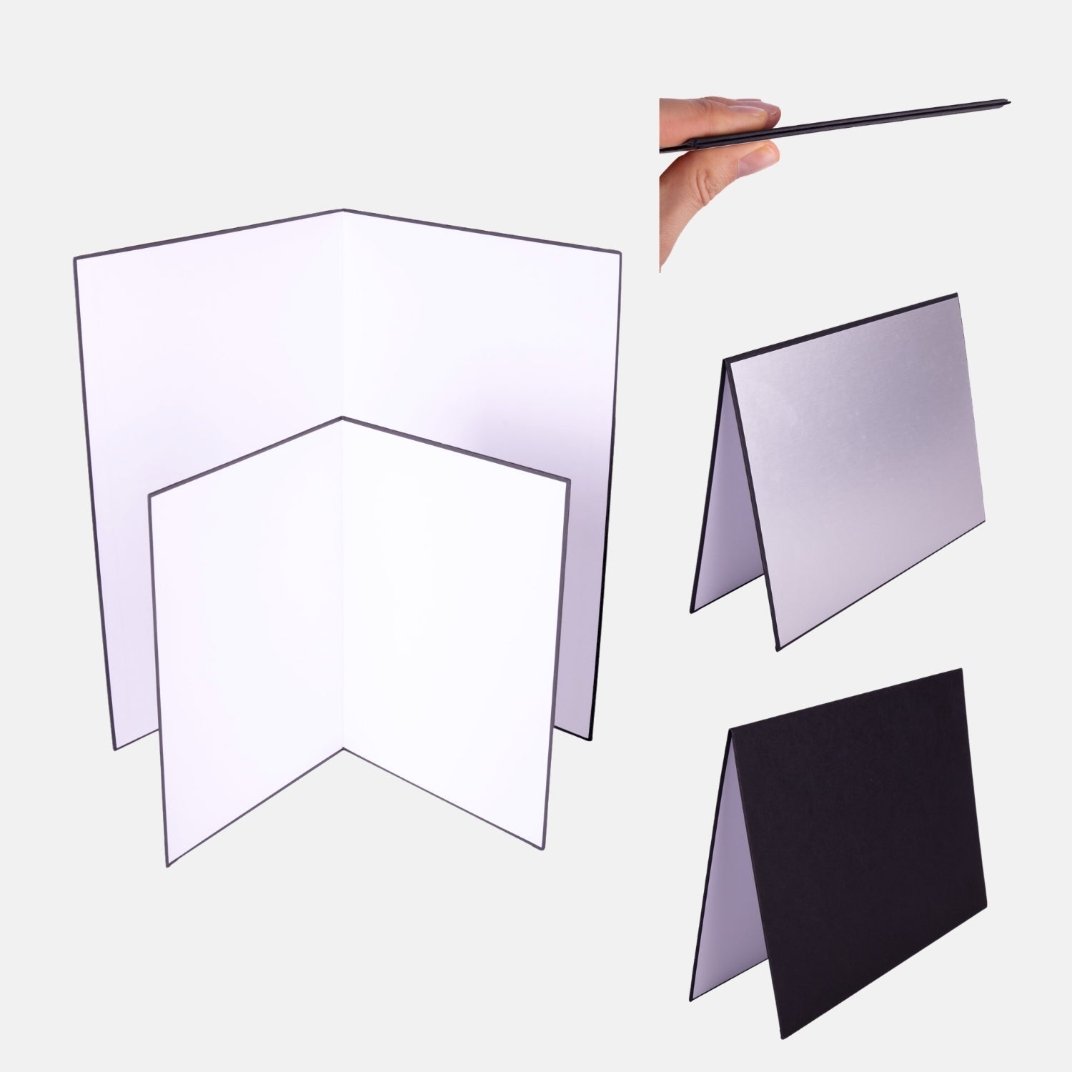 V-Flat Reflektor für dein Fotostudio - V-Flat A4 + A3 - Kamera & Foto > Fotostudio-Ausrüstung > Lichtzubehör >