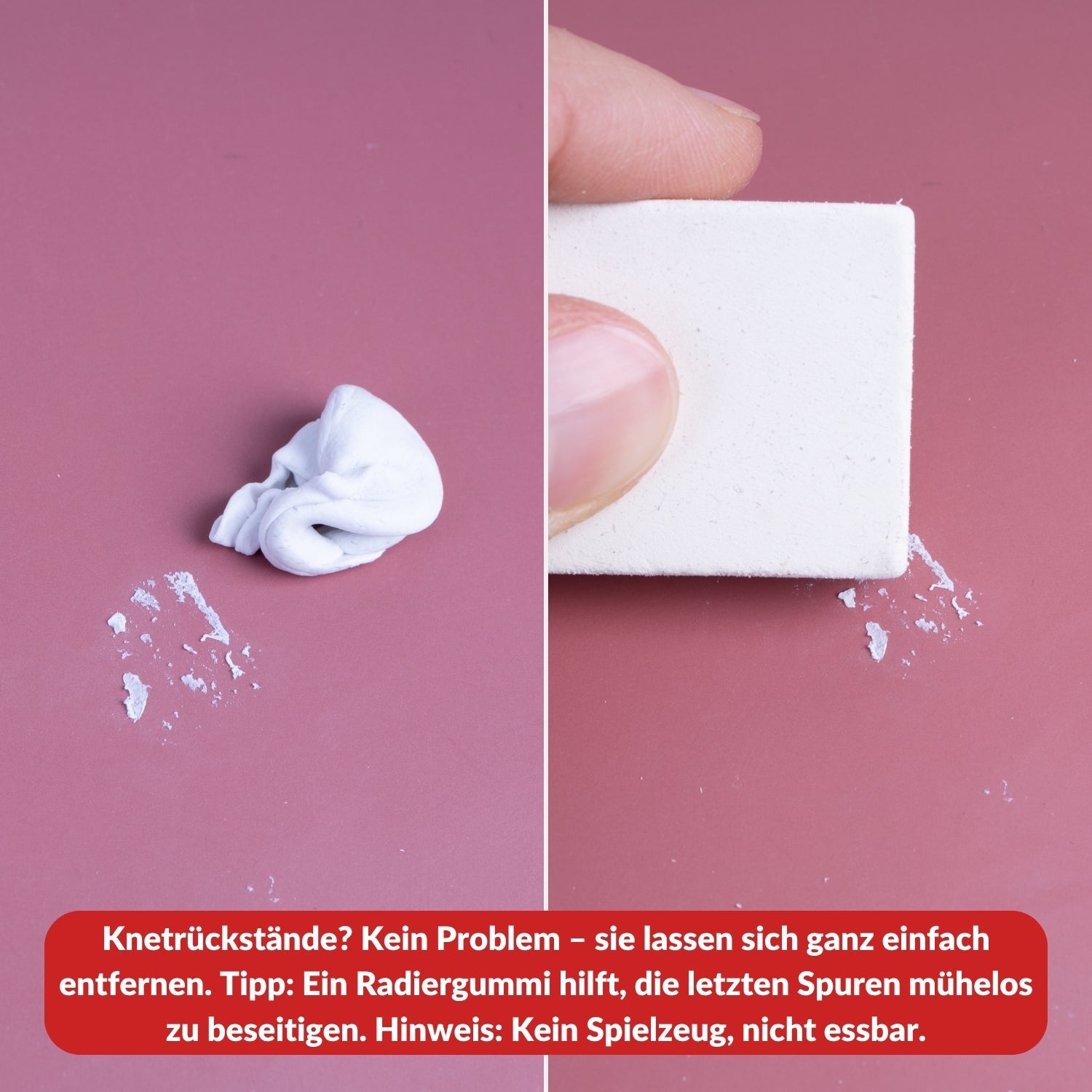 Weiße Klebeknete (96 Stk.) wiederverwendbar & rückstandsfrei ablösbar